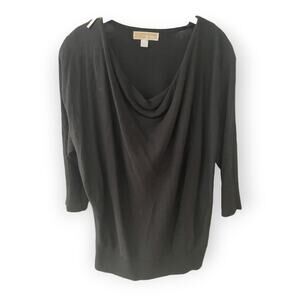 Michael Michael Kors Black Zipper Sweater Sz Small EUC